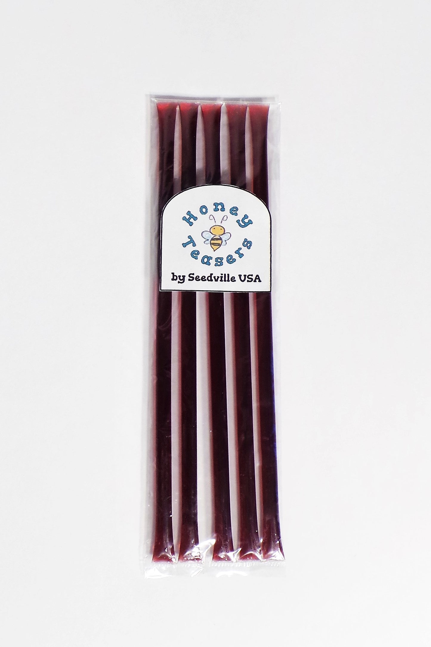 5 Pack BLACKBERRY HONEY TEASERS Natural Honey Snack Sticks Honeystix Straws