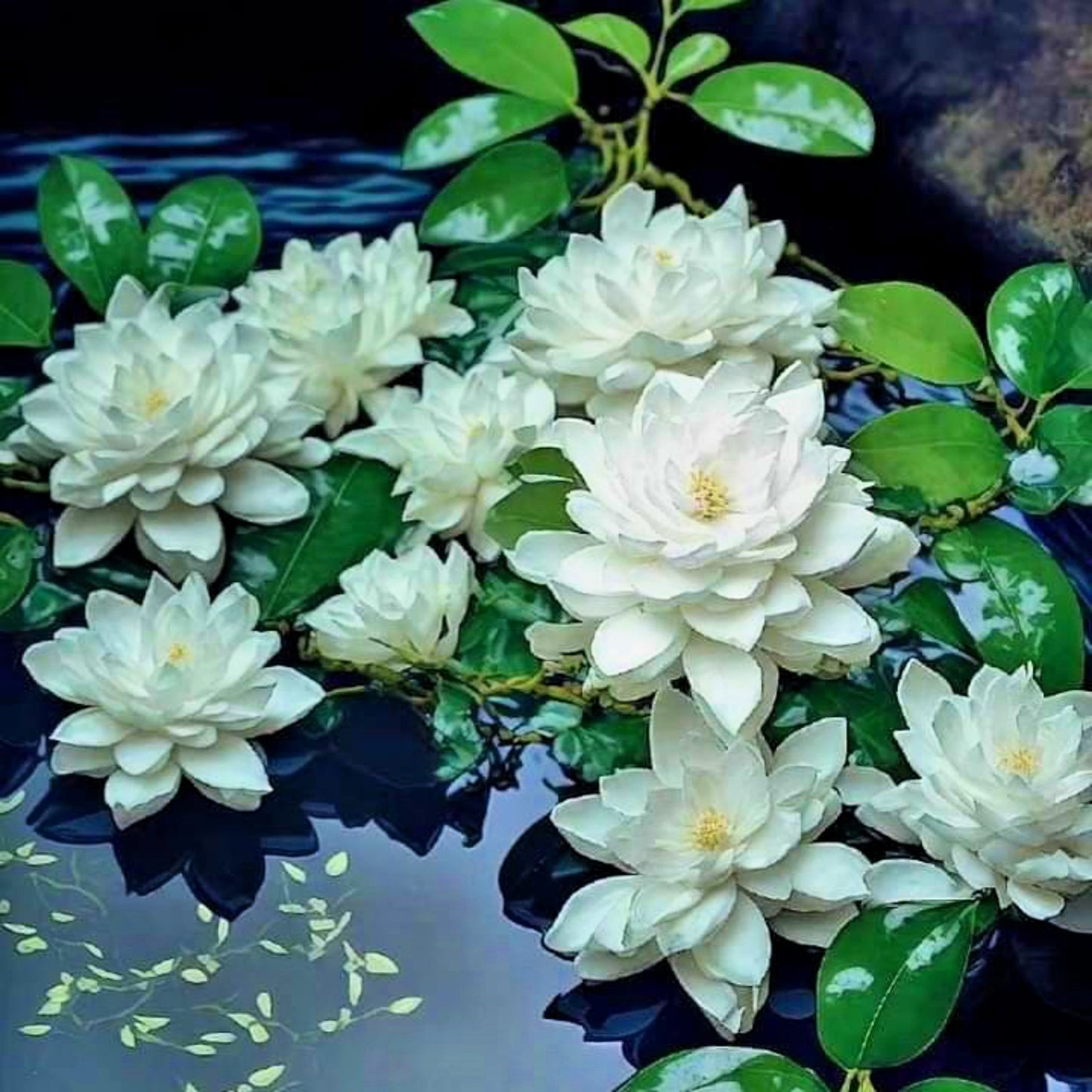 5 BOWL LOTUS Mixed Colors Dwarf Nelumbo Nucifera Aquatic Flower Seeds