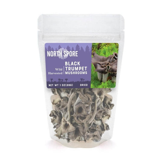 Dried Wild Black Trumpet Mushrooms