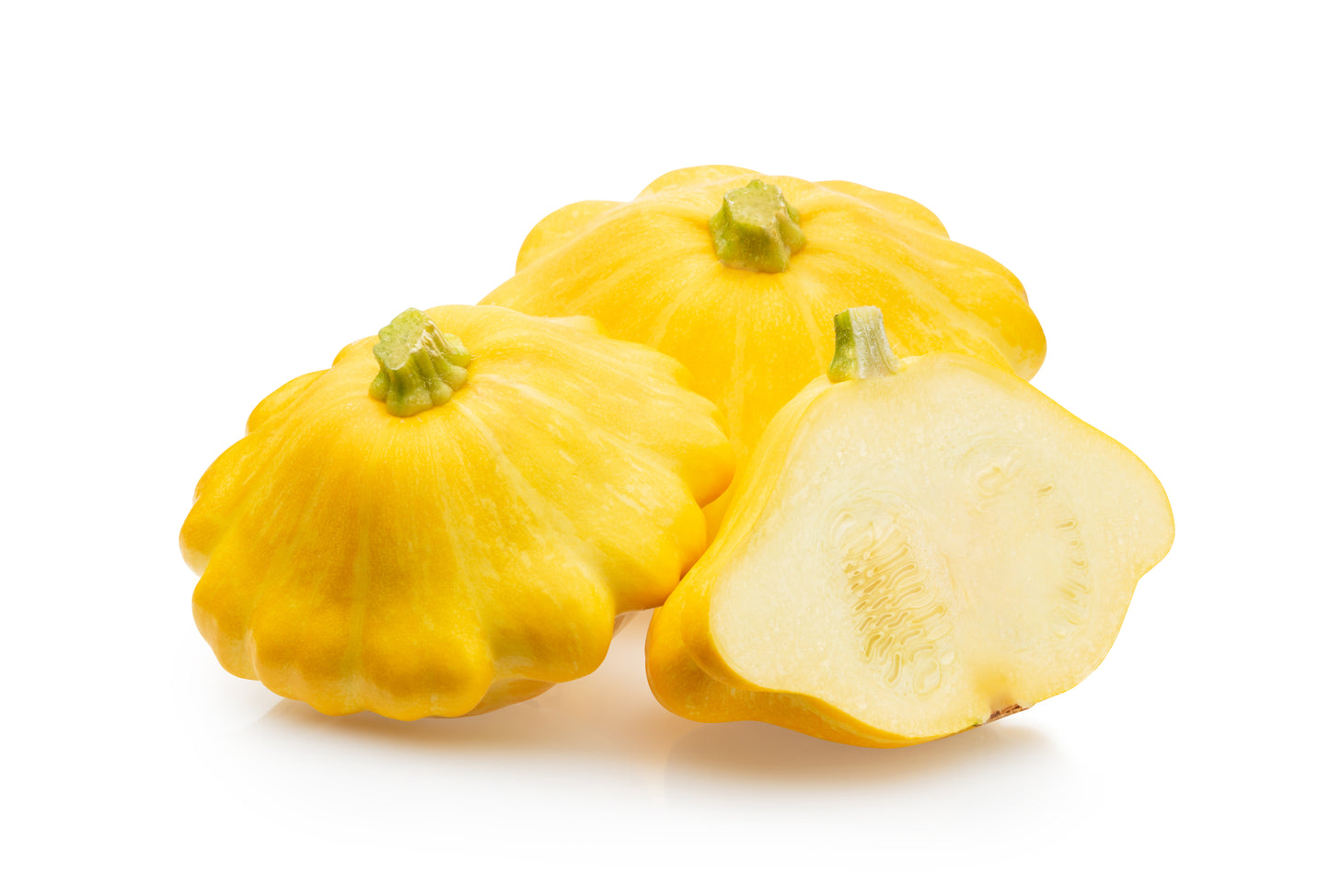 10 Golden YELLOW Bush SCALLOP SQUASH (Patty Pan / Paty Pan / Squanter Squash) Summer Cucurbita Pepo Vegetable Seeds