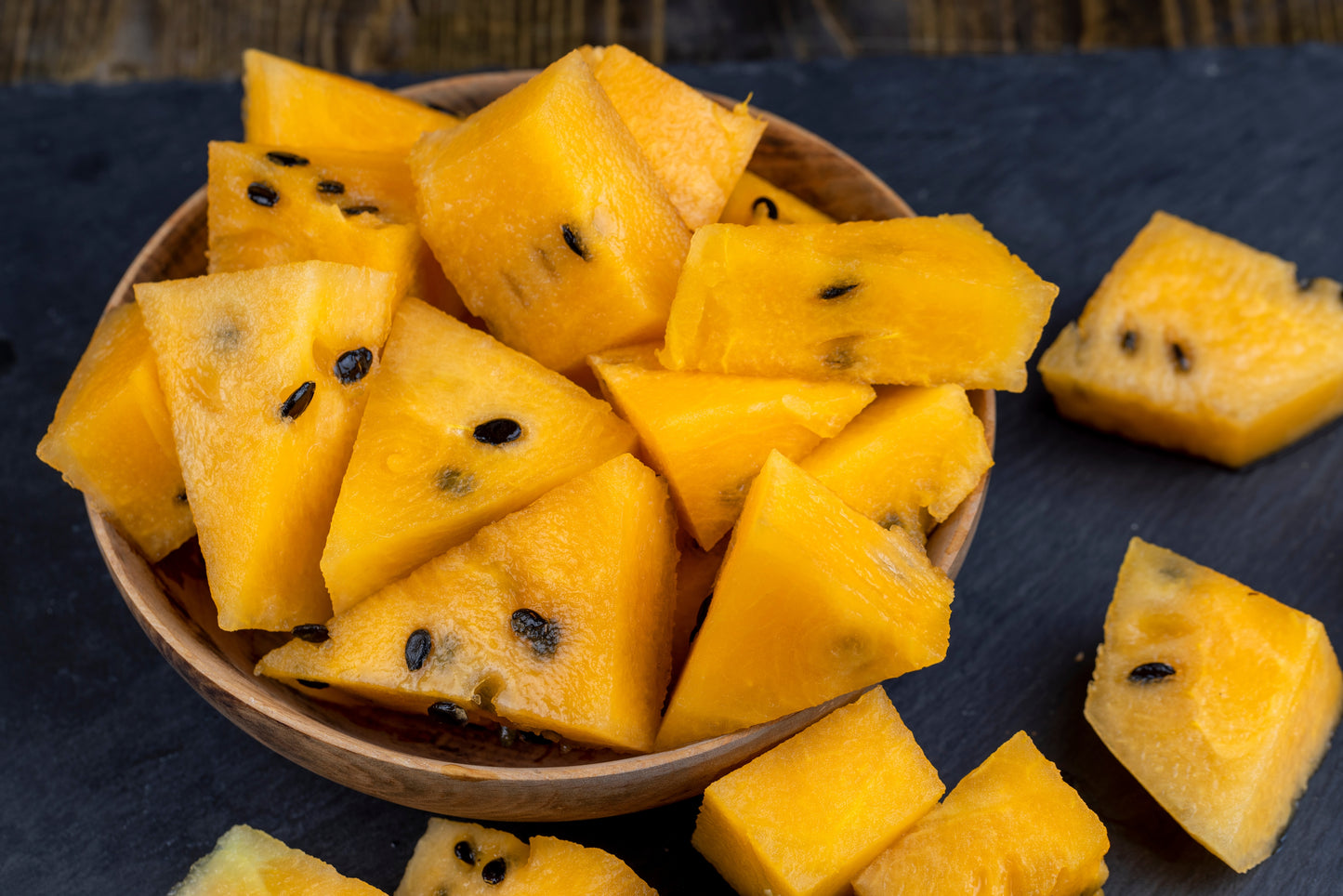 50 TENDERSWEET ORANGE WATERMELON Orange Flesh Citrullus Lanatus Fruit Melon Seeds