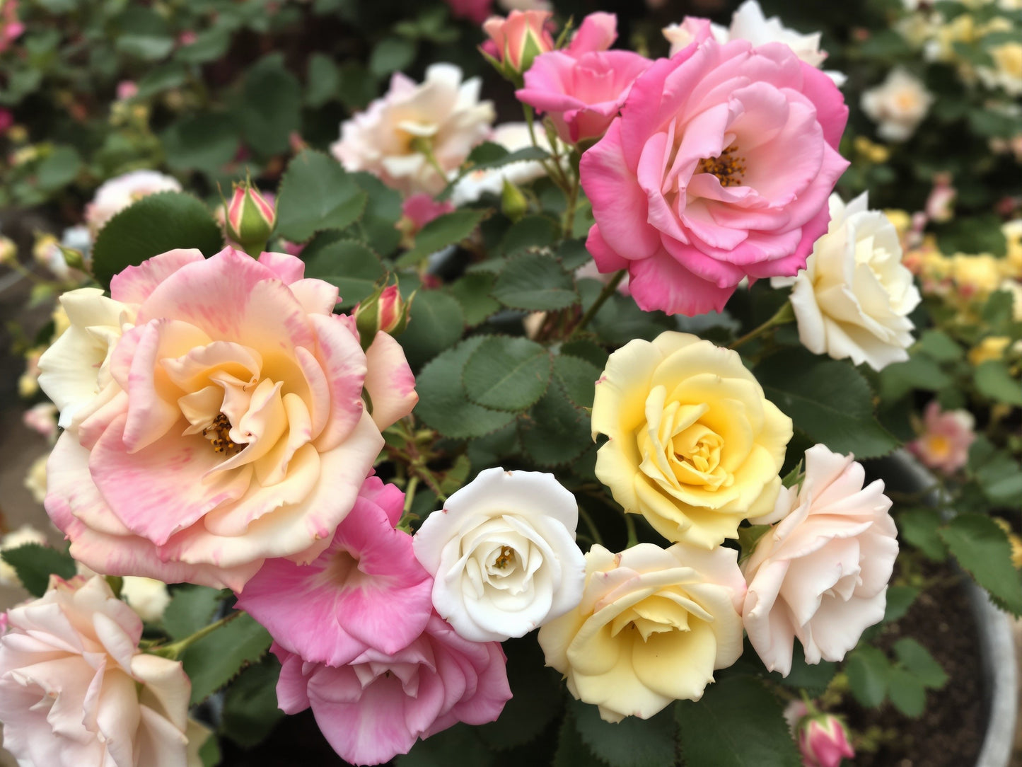 indoor rose seeds 25 Mixed Colors ANGEL WINGS Miniature ROSE Bush Mix Rosa Chinensis Flower Seeds