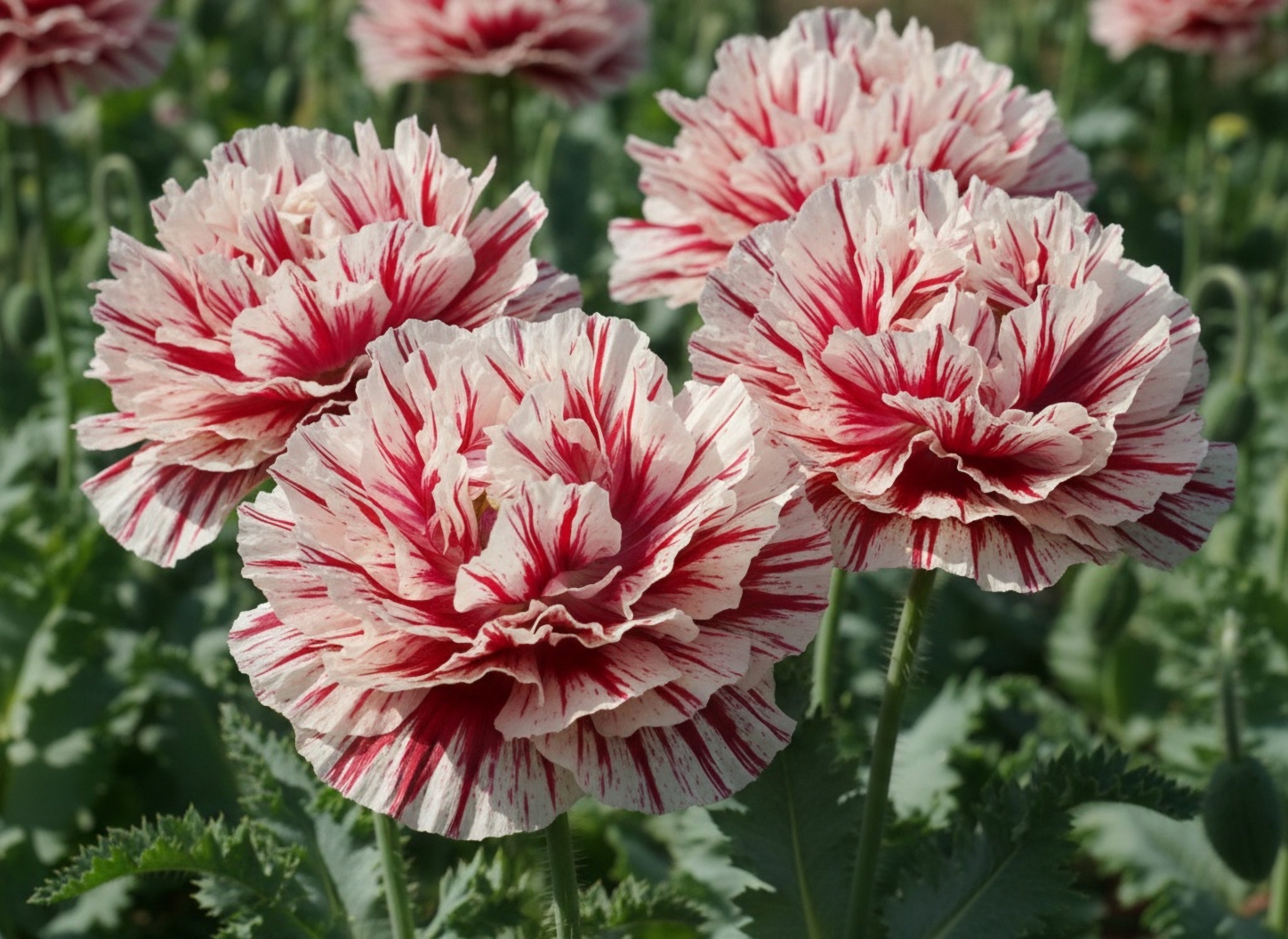 100 Flemish Antique PEONY POPPY MIXED Colors Papaver Peoniflorum