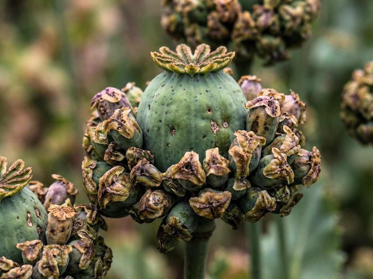 100 HENS and CHICKS Poppy Hens & Chickens Breadseed Lettuce Leaf Papaver Somniferum Flower Seeds