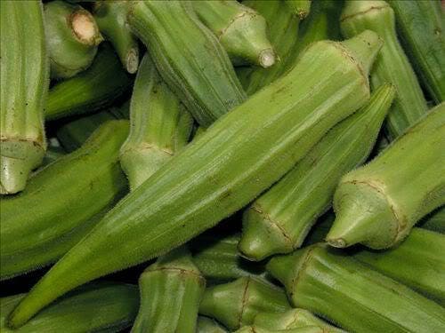 300 CLEMSON Spineless GREEN OKRA Abelmoscgus Esculentus Vegetable Seeds