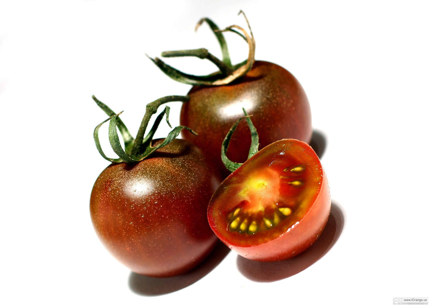 50 BLACK CHERRY TOMATO Black Skin Sweet Round Lycopersicon Fruit Vegetable Seeds