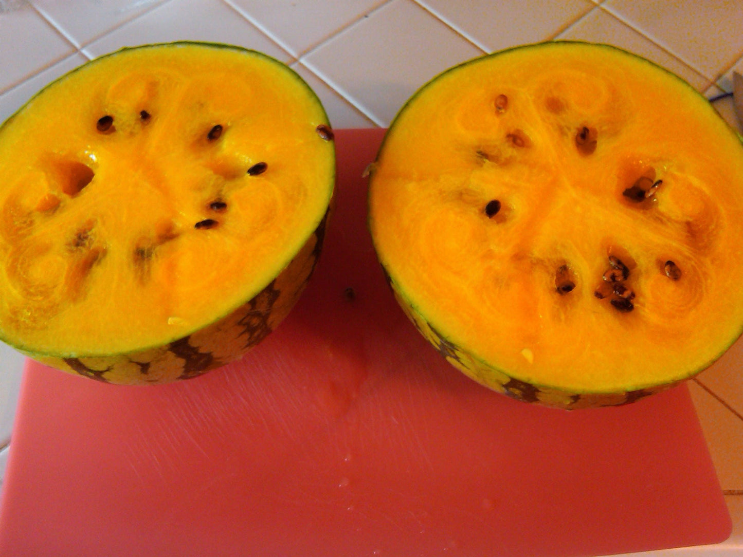 50 TENDERSWEET ORANGE WATERMELON Orange Flesh Citrullus Lanatus Fruit Melon Seeds
