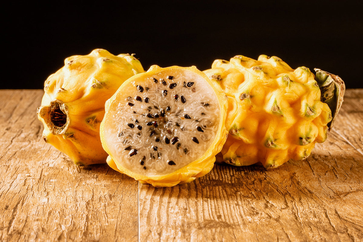 Pitaya Yellow Ripe 20 YELLOW DRAGON FRUIT ( Pitaya / Pitahaya / Strawberry Pear ) Hylocer ...